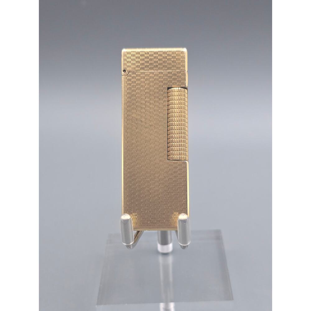 Dunhill Rollagas Gold Plated Basket Lighter Working Vintage Swiss